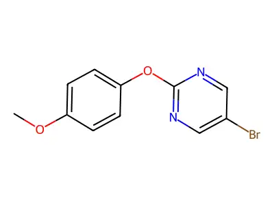 5-Bromo-2-(4-methoxyphenoxy)pyrimidine structure