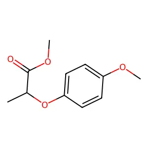 Propanoic acid, 2-(4-methoxyphenoxy)-, methyl ester structure
