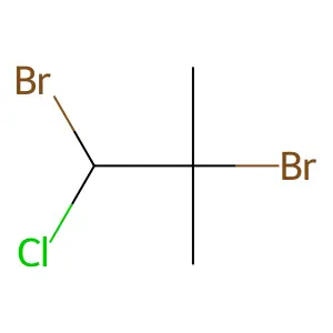 Propane, 1,2-dibromo-1-chloro-2-methyl- structure