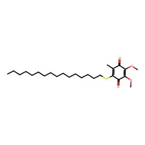 2-Hexadecylsulfanyl-5,6-dimethoxy-3-methylcyclohexa-2,5-diene-1,4-dione structure