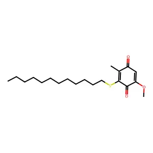 3-(Dodecylsulfanyl)-5-methoxy-2-methylcyclohexa-2,5-diene-1,4-dione structure