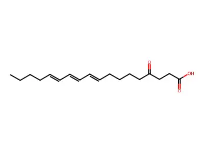 4-Oxo-9,11,13-octadecatrienoic acid structure