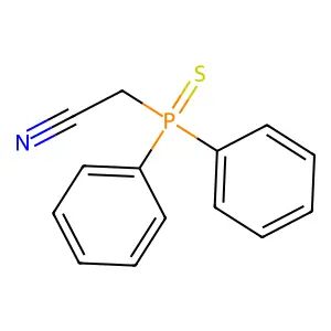 Acetonitrile, (diphenylphosphinothioyl)- structure