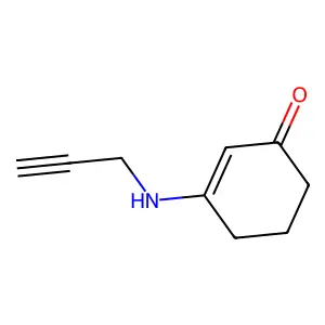 3-(Prop-2-ynylamino)cyclohex-2-en-1-one structure
