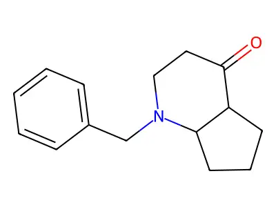 1-Benzylhexahydro-1H-cyclopenta[b]pyridin-4(4aH)-one structure