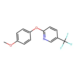 Pyridine, 2-(4-methoxyphenoxy)-5-(trifluoromethyl)- structure