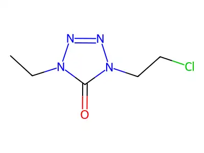 1-(2-Chloroethyl)-4-ethyl-1,4-dihydro-5H-tetrazol-5-one structure