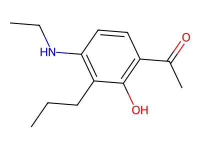 1-[4-(Ethylamino)-2-hydroxy-3-propylphenyl]ethan-1-one structure