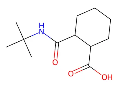 2-(Tert-butylcarbamoyl)cyclohexanecarboxylic acid structure