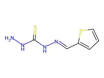 1-Amino-3-(thiophen-2-ylmethylideneamino)thiourea structure