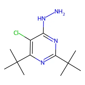 2,4-Ditert-butyl-5-chloro-6-hydrazinopyrimidine structure