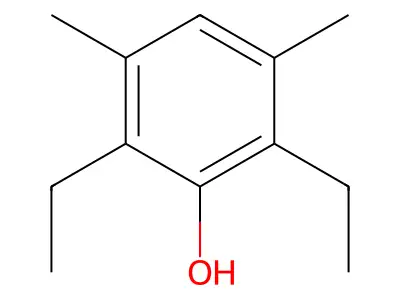 Phenol, 2,6-diethyl-3,5-dimethyl- structure