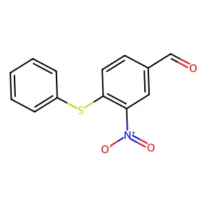 3-Nitro-4-(phenylsulfanyl)benzenecarbaldehyde structure