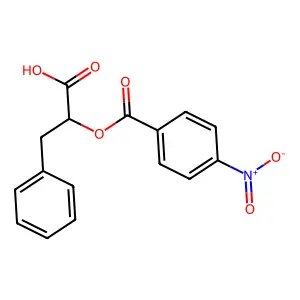 2-(4-硝基苯甲酰基)氧基-3-苯基丙酸 structure