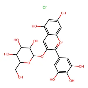 黑果越橘苷 structure