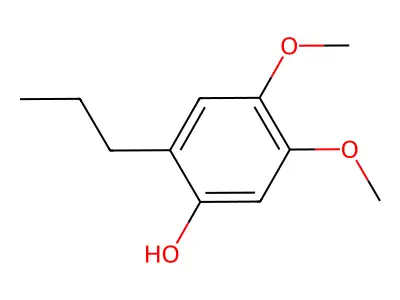 4,5-Dimethoxy-2-propylphenol structure