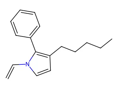 1H-Pyrrole, 1-ethenyl-3-pentyl-2-phenyl- structure