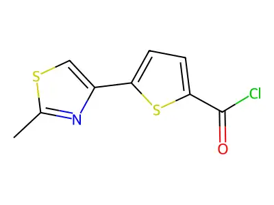 5-(2-Methyl-1,3-thiazol-4-YL)-2-thiophenecarbonyl chloride structure