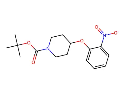 Tert-butyl 4-(2-nitrophenoxy)piperidine-1-carboxylate structure