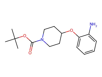 Tert-butyl 4-(2-aminophenoxy)piperidine-1-carboxylate structure
