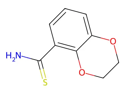 2,3-Dihydro-1,4-benzodioxine-5-carbothioamide structure