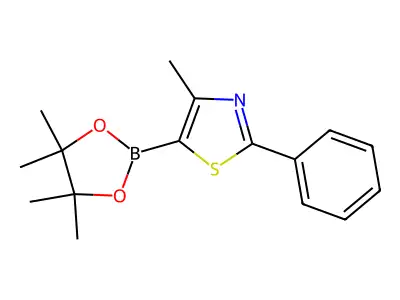 4-Methyl-2-Phenyl-5-(4,4,5,5-Tetramethyl-1,3,2-Dioxaborolan-2-Yl)-1,3-Thiazole structure