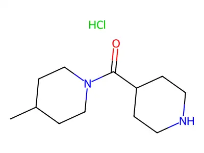 (4-Methylpiperidin-1-yl)(piperidin-4-yl)methanone structure