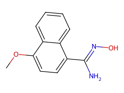 N-Hydroxy-4-methoxy-naphthalene-1-carboxamidine structure