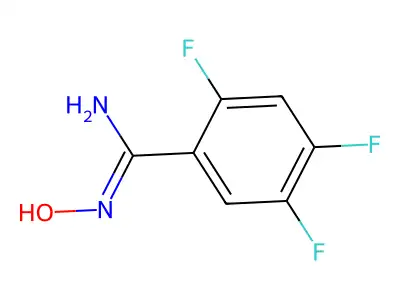 (Z)-2,4,5-trifluoro-N'-hydroxybenzene-1-carboximidamide structure