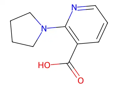 2-(1-Pyrrolidinyl)nicotinic acid structure