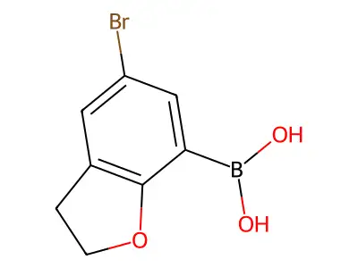 5-Bromo-2,3-dihydrobenzo(b)furan-7-boronic Acid structure
