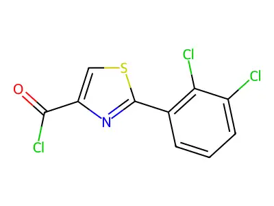 2-(2,3-Dichlorophenyl)-1,3-thiazole-4-carbonyl chloride structure