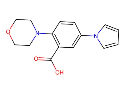 2-morpholino-5-(1H-pyrrol-1-yl)benzoic acid structure