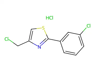 4-(Chloromethyl)-2-(3-chlorophenyl)thiazole hydrochloride structure