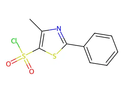 4-Methyl-2-phenyl-1,3-thiazole-5-sulfonyl chloride structure