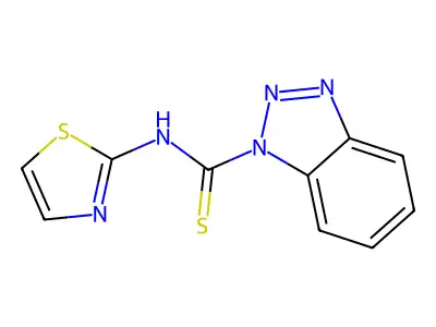 N-(2-Thiazolyl)-1H-benzotriazole-1-carbothioamide structure