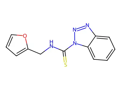 N-(Furan-2-ylmethyl)-1H-benzotriazole-1-carbothioamide structure