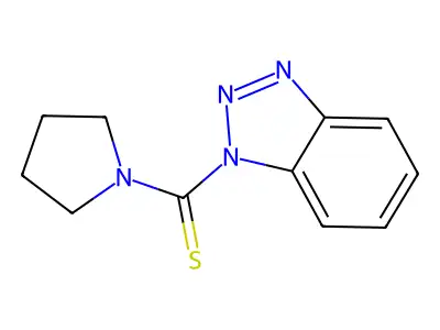 Benzotriazol-1-ylpyrrolidin-1-ylmethanethione structure