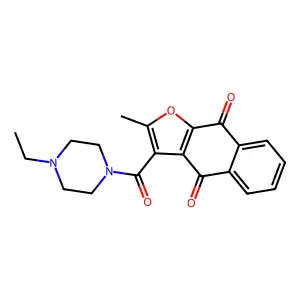 3-[(4-Ethylpiperazin-1-yl)carbonyl]-2-methylnaphtho[2,3-b]furan-4,9-dione structure