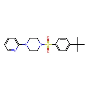 1-(4-Tert-butylbenzenesulfonyl)-4-(pyridin-2-yl)piperazine structure