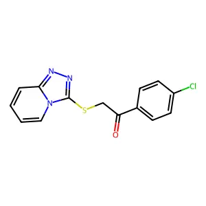1-(4-Chlorophenyl)-2-([1,2,4]triazolo[4,3-a]pyridin-3-ylthio)ethanone structure