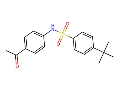 N-(4-Acetylphenyl)-4-tert-butylbenzenesulfonamide structure