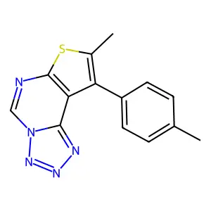 8-Methyl-9-(p-tolyl)tetrazolo[1,5-c]thieno[3,2-e]pyrimidine structure