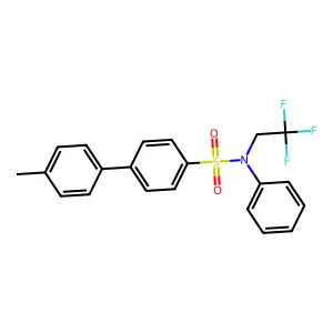 4'-methyl-N-phenyl-N-(2,2,2-trifluoroethyl)-[1,1'-biphenyl]-4-sulfonamide structure