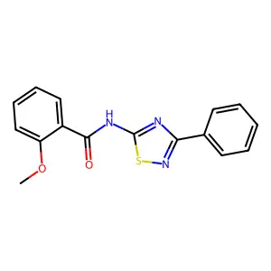 2-methoxy-N-(3-phenyl-1,2,4-thiadiazol-5-yl)benzamide structure