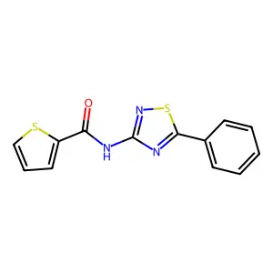 N-(5-phenyl-1,2,4-thiadiazol-3-yl)thiophene-2-carboxamide structure