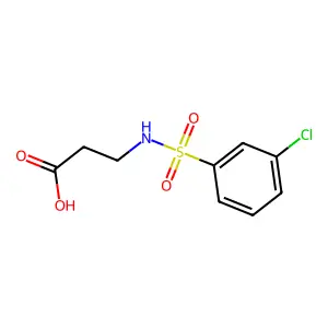 3-((3-Chlorophenyl)sulfonamido)propanoic acid structure