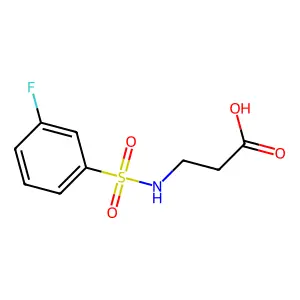 3-((3-Fluorophenyl)sulfonamido)propanoic acid structure