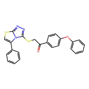 1-(4-Phenoxyphenyl)-2-((5-phenylthiazolo[2,3-c][1,2,4]triazol-3-yl)thio)ethanone structure