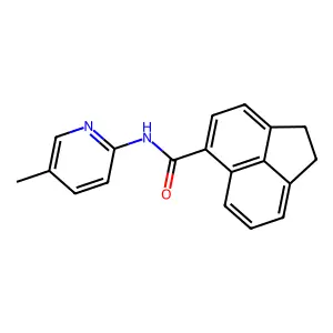 N-(5-methylpyridin-2-yl)-1,2-dihydroacenaphthylene-5-carboxamide structure